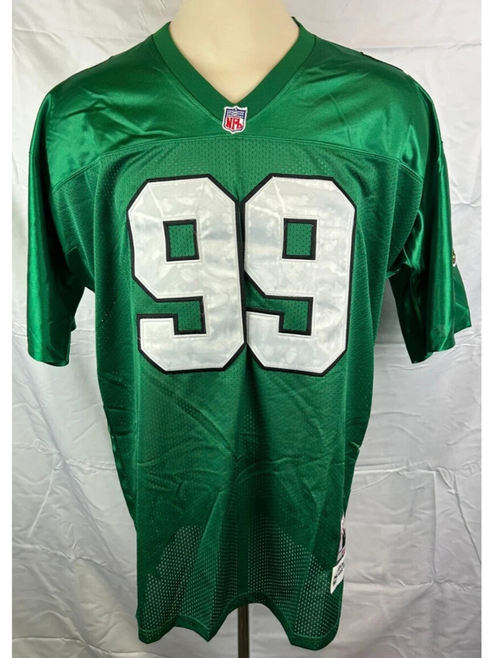 Mitchell and Ness NFL Men's Size 52 Green Eagles #99 Jerome Brown Jersey